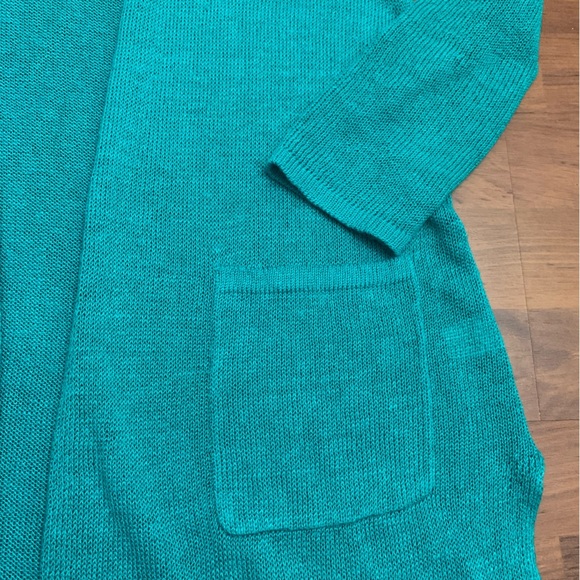 J. Jill Linen Woven Open Cardigan Boho Sweater - Picture 2 of 12